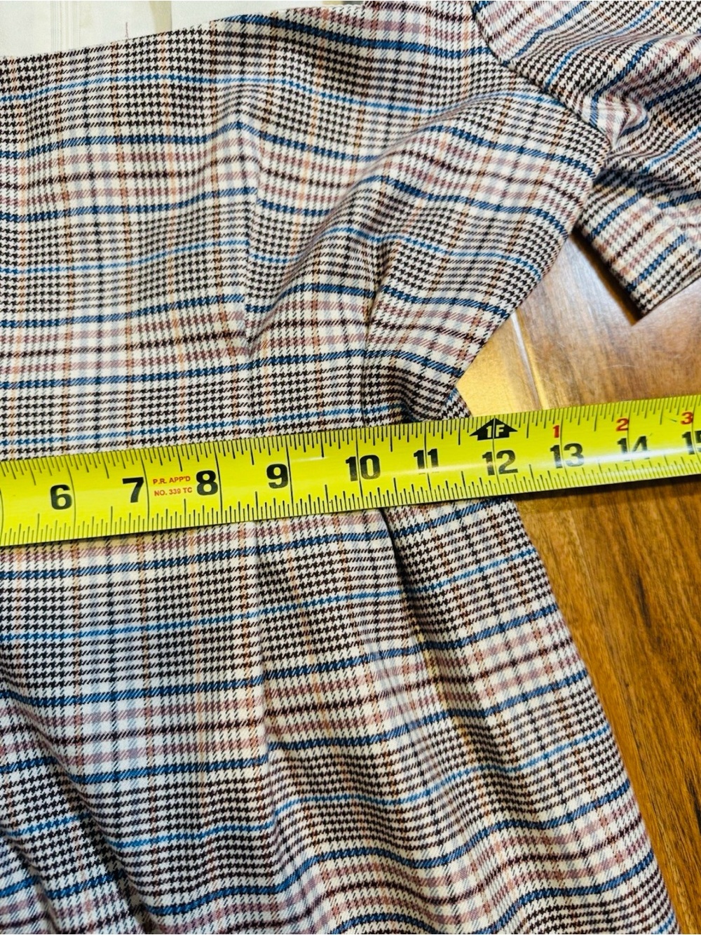 Forever 21 Plaid Square-Neck Mini Dress - Brown & Cream - Size S - Picture 10 of 13